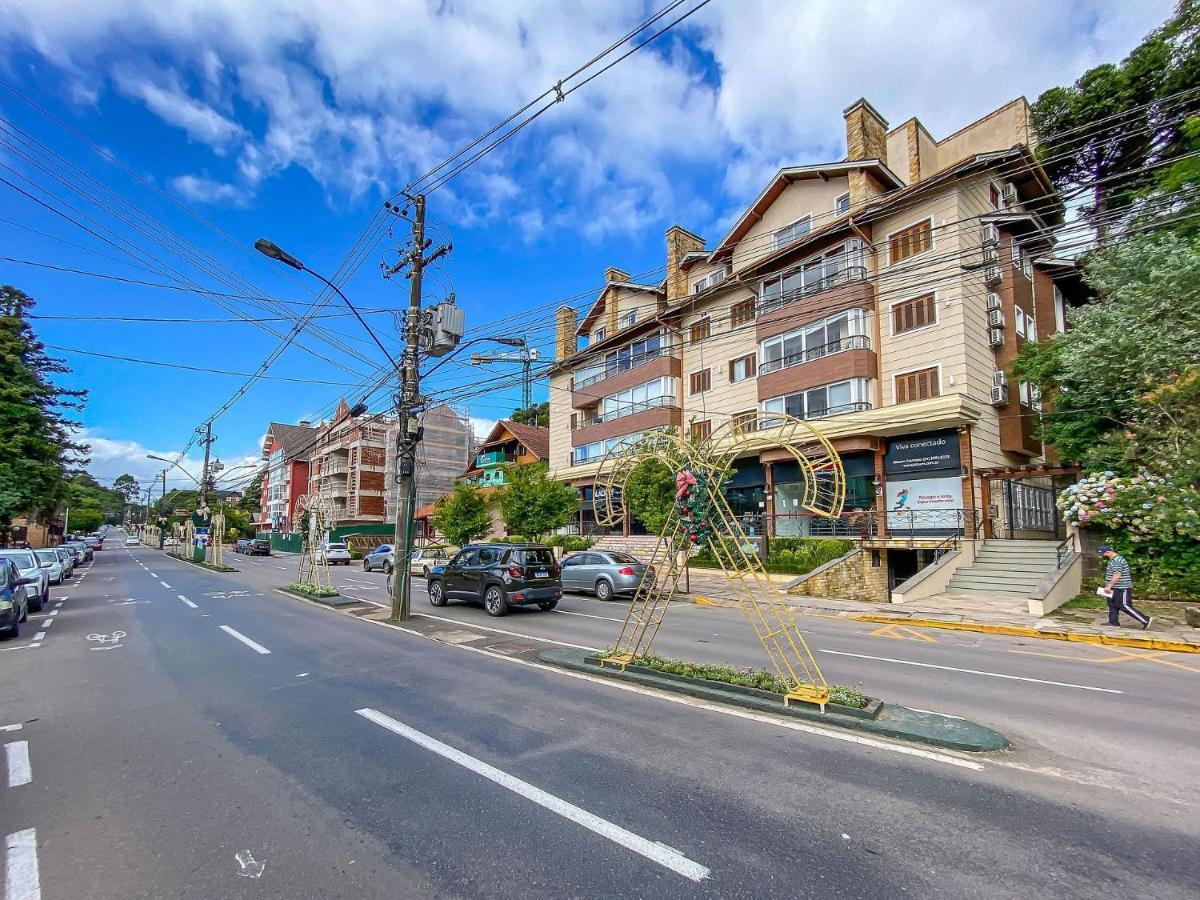 Flores Da Montanha 204C - Apto Borges De Medeiros Gramado 600 Metros Rua Coberta Lejlighed Eksteriør billede